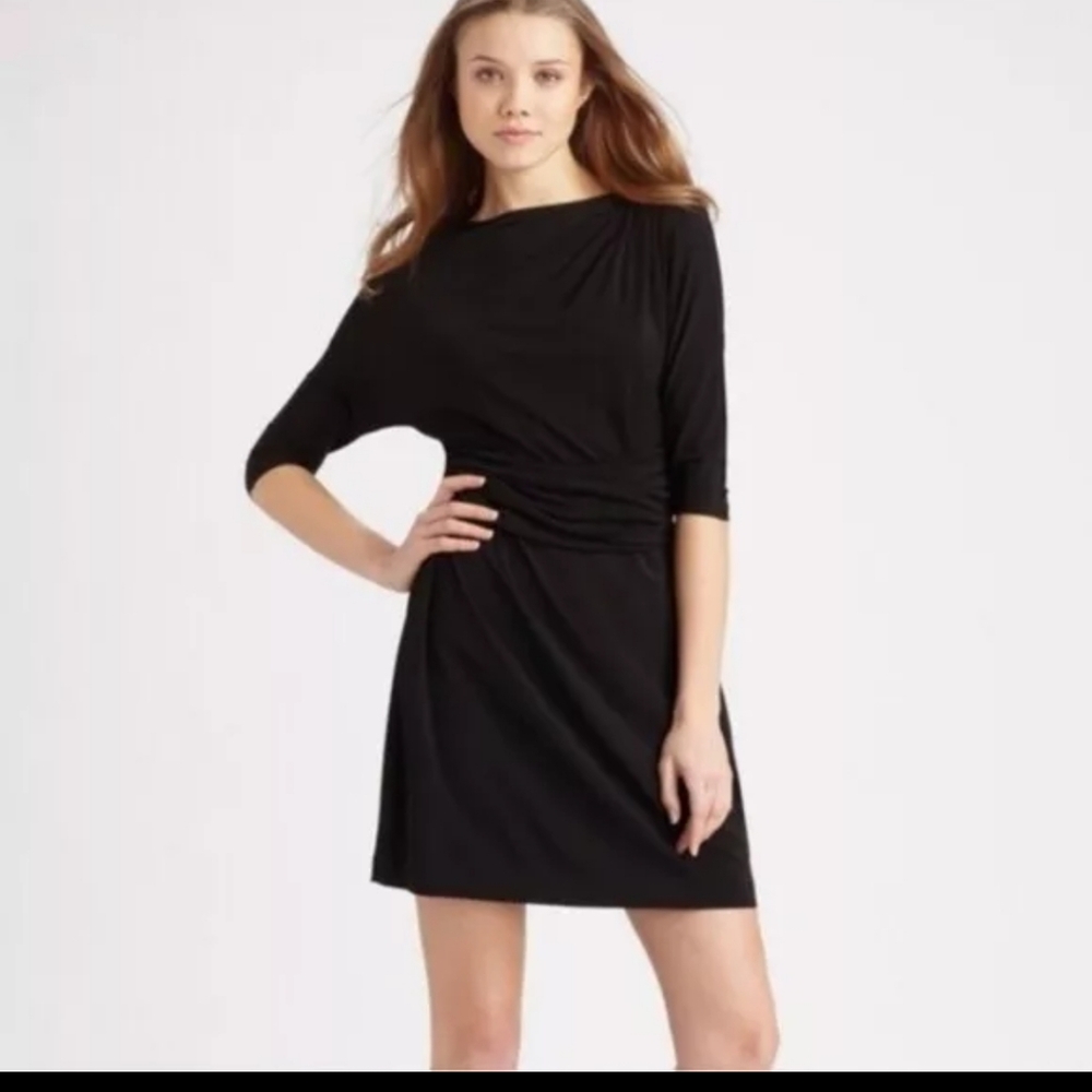 Theory Ivista Blue Dress 3/4 Dolman Sleeves Women's Size 2